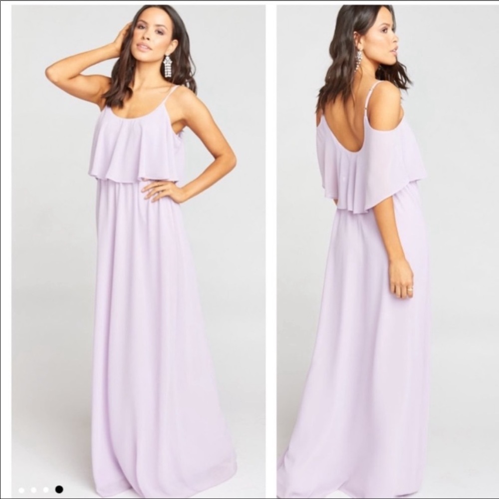 NWT Show Me Your MuMu Caitlin Ruffle Maxi Dress